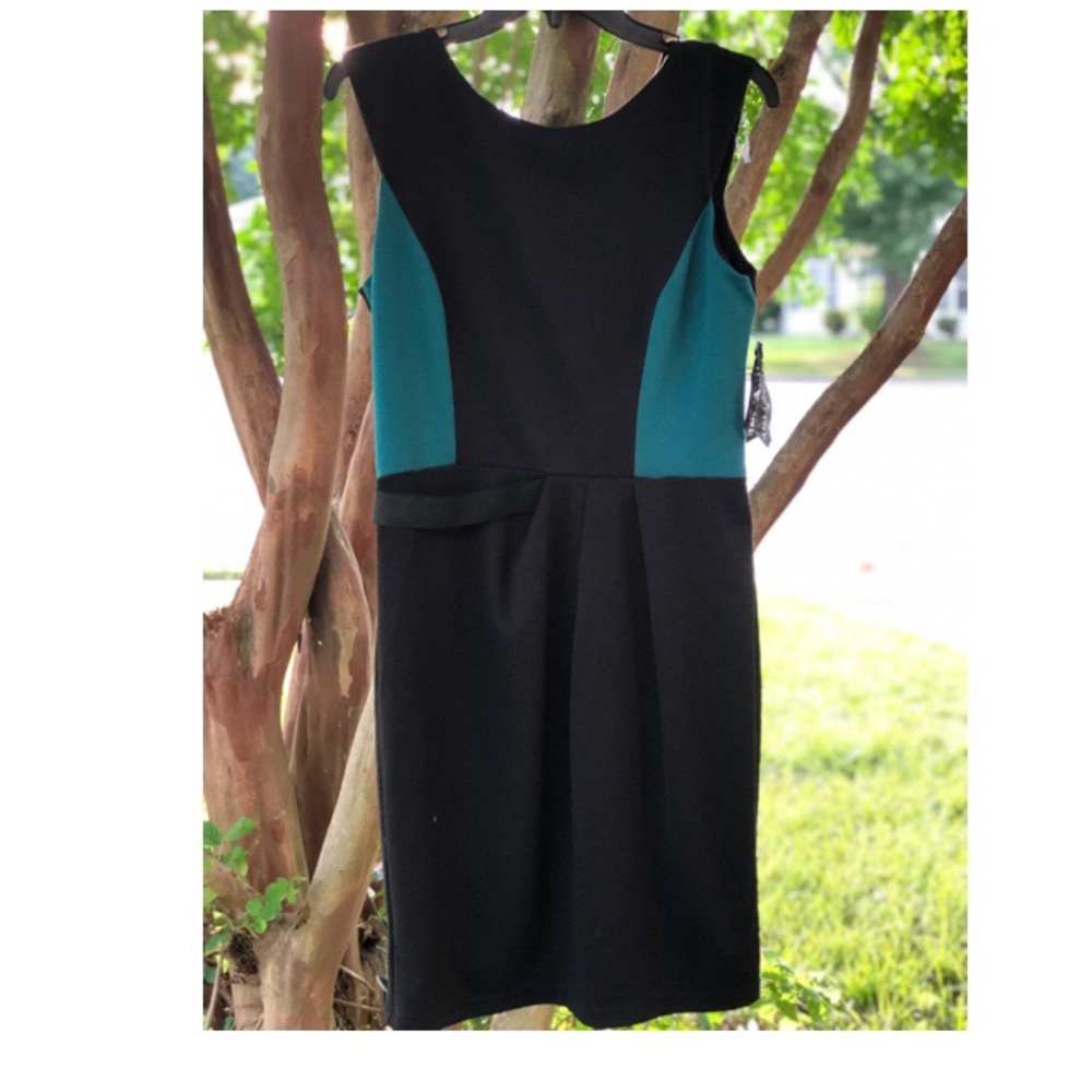 Black and Green Dress